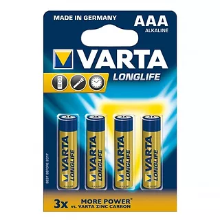 Baterie alkaliczne  R3(AAA)4szt. longlife