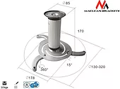 Uchwyt sufitowy do projektora Maclean MC-515 S 80-170mm 10kg