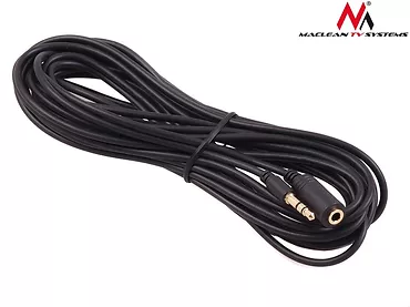 Maclean Przewód jack 3.5mm wtyk-gniazdo 5m czarny MCTV-821