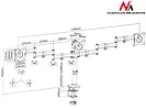 Uchwyt biurkowy na 3 monitory LCD podwójne ramiona MC-691 13