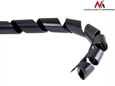 Maclean Osłona maskująca na kable MCTV-684 B (5*6mm) 3m czarna spirala