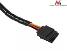Maclean Osłona maskująca na kable MCTV-684 B (5*6mm) 3m czarna spirala