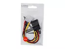 SAVIO AK-13 Kabel zasilający/ adapter/ rozdzielacz Molex 4 pin M - 2x SATA 15 pin F