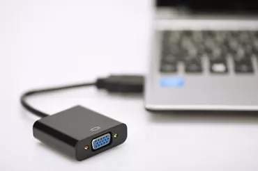 Adapter audio-video HDMI typ A do VGA, FHD, z audio 3.5mm        MiniJack