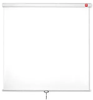 Ekran ścienny ręczny Wall Standard 175, 1:1, 175x175cm, powierzchnia biała, matowa