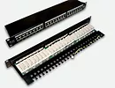 Patchpanel FTP 24 porty kat 5e pełny