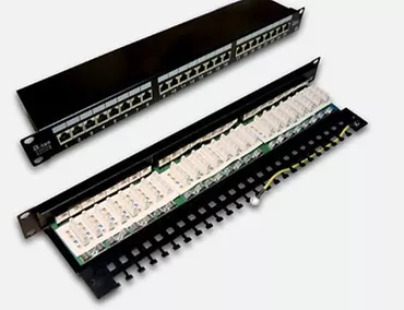 Patchpanel FTP 24 porty kat 5e pełny