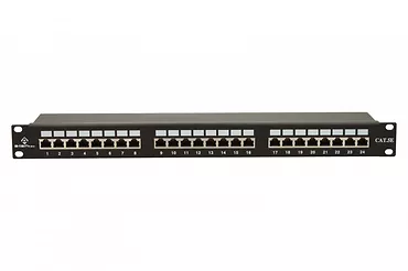 Patchpanel FTP 24 porty kat 5e pełny