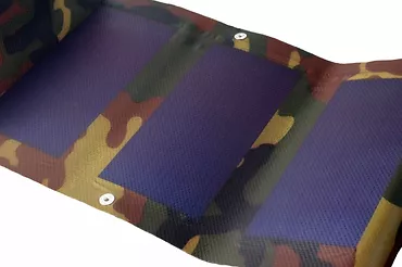 SUNEN PowerNeed - Elastyczna ładowarka solarna 3W, USB 5V, 0.6A, kamuflaż