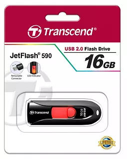 Transcend JETFLASH 590 16GB USB2 BLACK