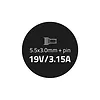 Zasilacz dedykowany do Samsung 60W | 19V | 3.15A | 5.5*3.5+pin