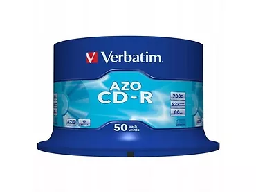 Płyta Verbatim CD-R 52x 700MB 50P CB DLP Crystal 43343