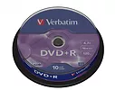 Verbatim DVD+R 16x 4.7GB 10P CB           43498