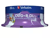 Płyta Verbatim DVD+R  (8x) 8,5GB DoubleLayer CB 25  PRINTABLE  43667