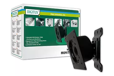 Digitus Uchwyt do telewizorów/monitorów LCD, obrót/pochył, do 15kg