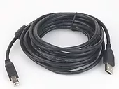 Kabel USB 2.0 typu AB AM-BM 1.8m FERRYT czarny