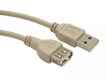 Przedłuzacz USB 2.0 typu AM-AF 0.75m szary