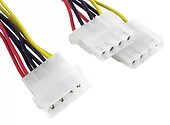 Kabel rozdzielacz zasilania 1xMOLEX/2xMOLEX