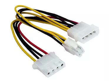 Kabel rozdzielacz zasilania 2xMOLEX/1x4PIN P4