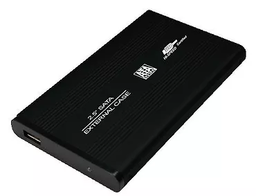 Obudowa aluminiowa do HDD 2,5'SATA,USB,czarna