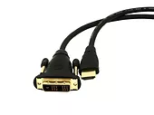 Kabel HDMI-DVI 3M (pozłacane końcówki)