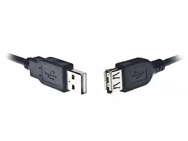 Przedluzacz USB 2.0 typu AM-AF 4.5m czarny