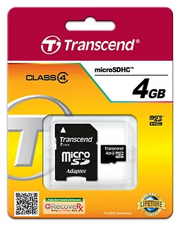 microSD 4GB Class4 + adapter