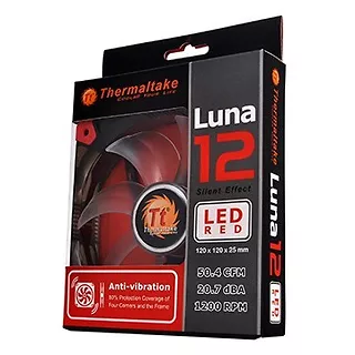 Wentylator - Luna 12 LED Red (120mm, 1200 RPM) BOX