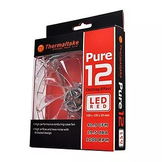 Wentylator - Pure 12 LED Red (120mm, 1000 RPM) BOX