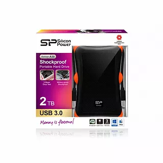 ARMOR A30 2TB USB 3.0 BLACK / PANCERNY / wstrząsoodporny