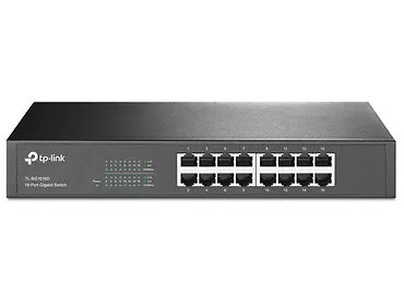 Przełącznik, 16 portów Gb, z możliwością montażu w szafie TP-Link TL-SG1016D switch