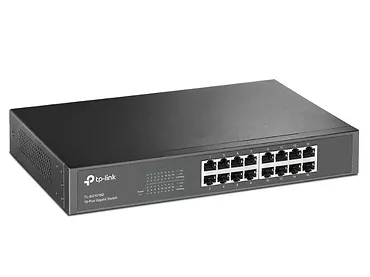 Przełącznik, 16 portów Gb, z możliwością montażu w szafie TP-Link TL-SG1016D switch