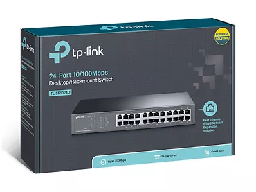 TP-LINK TPLINK TL-SF1024D SWITCH 24 PORTY RACK