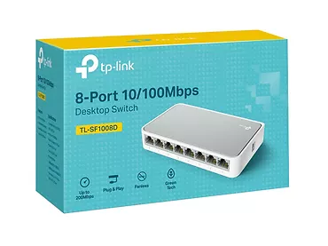 Przełącznik typu desktop, 8 portów 10/100Mb/s TP-Link TL-SF1008D switch