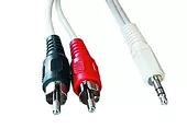 Kabel MINIJACK/2XRCA (CHINCH)M/M 20CM