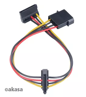 Akasa ADAPTER 4pinMolex na 2x SATA AK-CBPW01-30