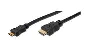 ASSMANN Kabel HDMI Mini Highspeed Złoty V1.3  C/A M/M 3m