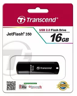 Transcend JETFLASH 350 16GB USB2.0 BLACK