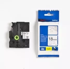 Brother Taśma laminowana zabezpieczająca TZe-SE4 18mm czarny na białym