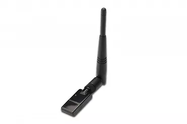Mini karta sieciowa WiFi 300N USB 2.0, odkręcana antena 3dBi     2T/2R WPS Realtek