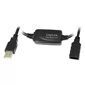 Kabel przedłużacz USB2.0 dl. 15m , czarny