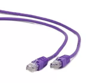 Patch cord kat.5e osłonka zalewana 0.25M fioletowy