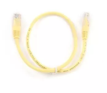 Patch cord kat.5e osłonka zalewana 1.5M żółty