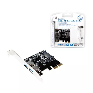 Karta PCI Express, 2 x USB 3.1 typ-A żeński