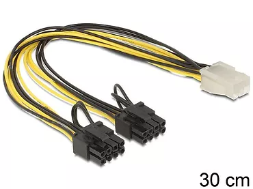 Kabel rozdzielacz zasilania PCI EXPRESS 2x8PIN/1x6PIN