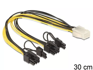 Kabel rozdzielacz zasilania PCI EXPRESS 2x8PIN/1x6PIN