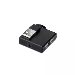 Digitus HUB - Koncentrator USB2.0 4x USB A/Ż - 1x USB A/M, zasil. pasywny czarny
