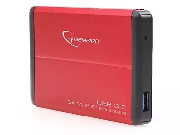 Gembird Kieszeń zewnętrzna HDD 2.5'' Sata USB 3.0 Red