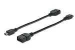 ASSMANN Kabel OTG USB-miniUSB  0,2m