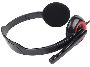 Słuchawki z mikrofonem MHS-002 Czarne